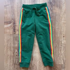 Primary Rainbow Trim Jogger 5 Green